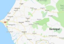 mapa Senegal