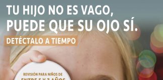 Cartel Campaña Escolar a Favor de la Salud Visual Infantil