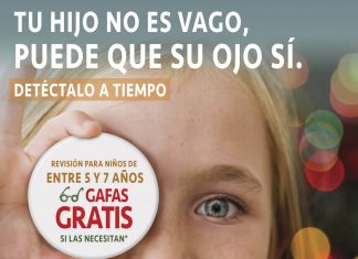 Cartel Campaña Escolar a Favor de la Salud Visual Infantil