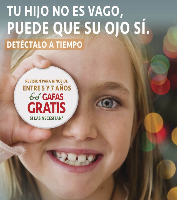 Cartel Campaña Escolar a Favor de la Salud Visual Infantil