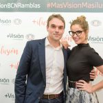 Aitor Leunda junto a Marta Torné en el photocall de la inauguración