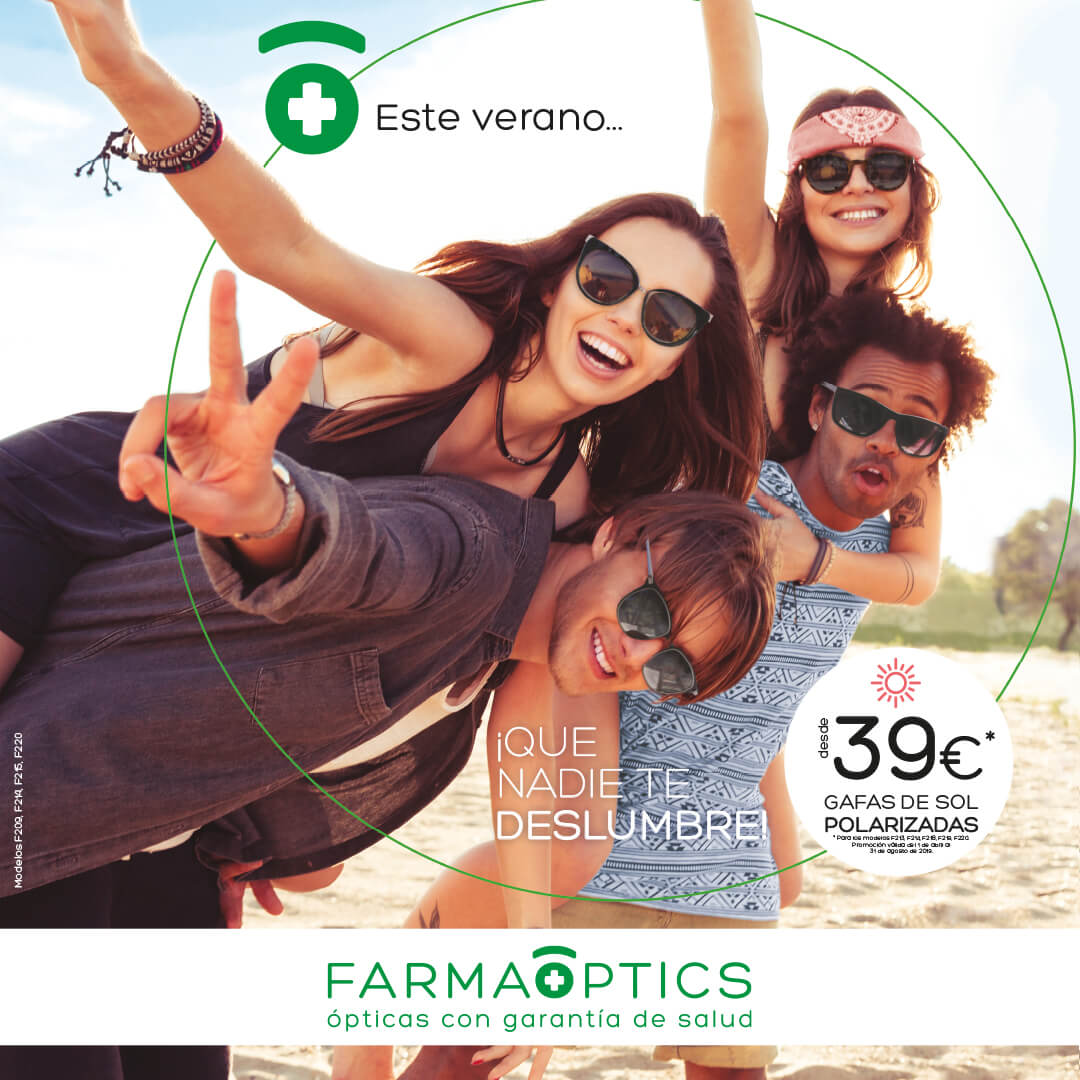 farmacia Espolvorear Pólvora Farmaoptics presenta su Campaña de Sol 2019 - Optimoda