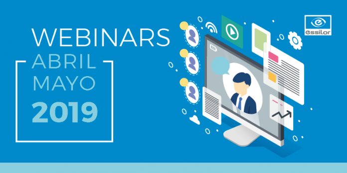 Nuevos webinars de Essilor Abril y Mayo 2019