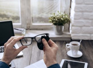 Limpieza gafas coronavirus