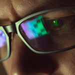 Reflejo pantalla en gafas
