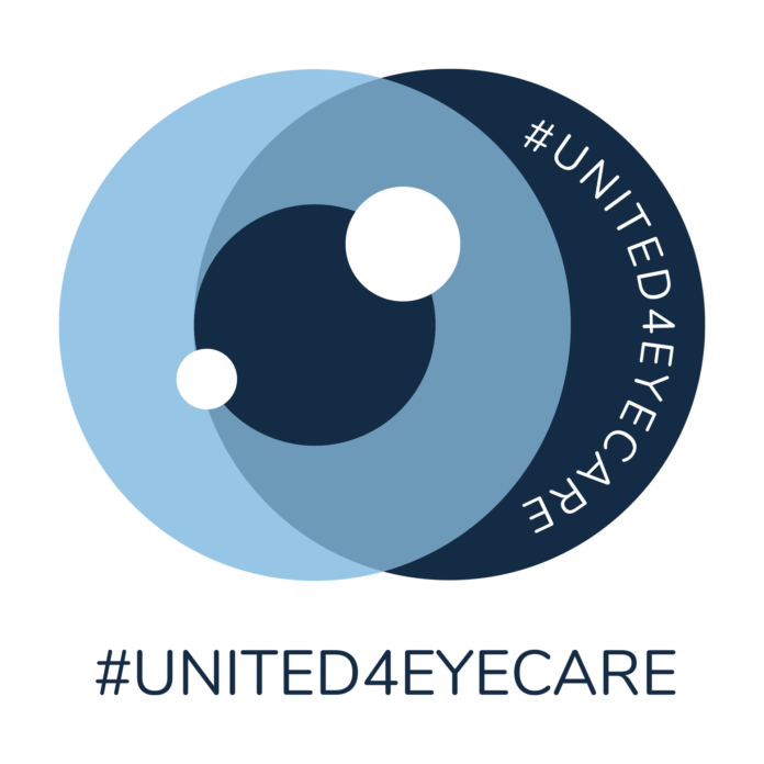 Logotipo iniciativa #united4eyecare de Safilo