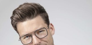 Modelo de gafas masculino de la colección Lite Duet de Silhouette