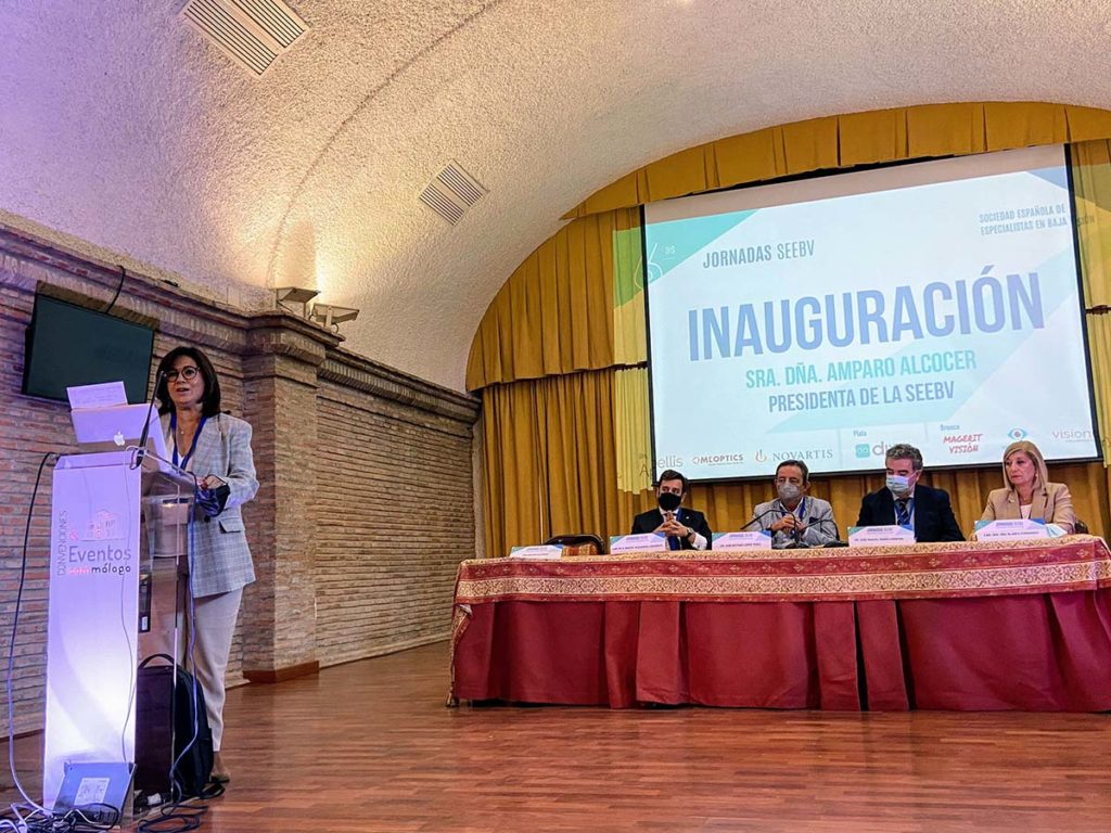 Amparo Alcocer en la inauguración de las 6as jornadas SEEBV