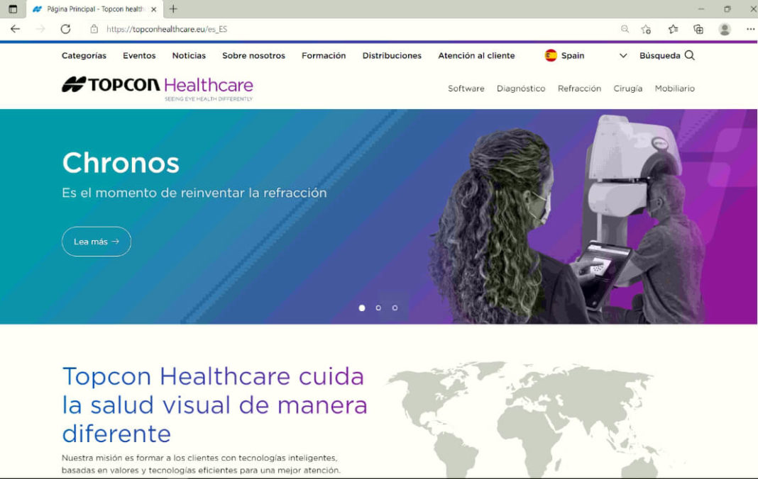 Topcon renueva su web