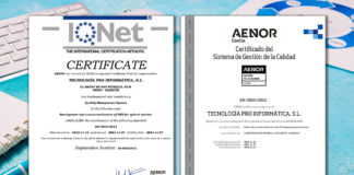 Temática Software renueva su certificado de calidad ISO 9001: 2015