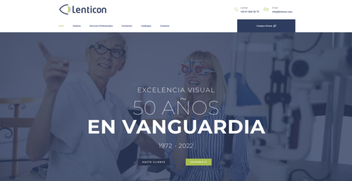 Lenticon introduce su nueva web